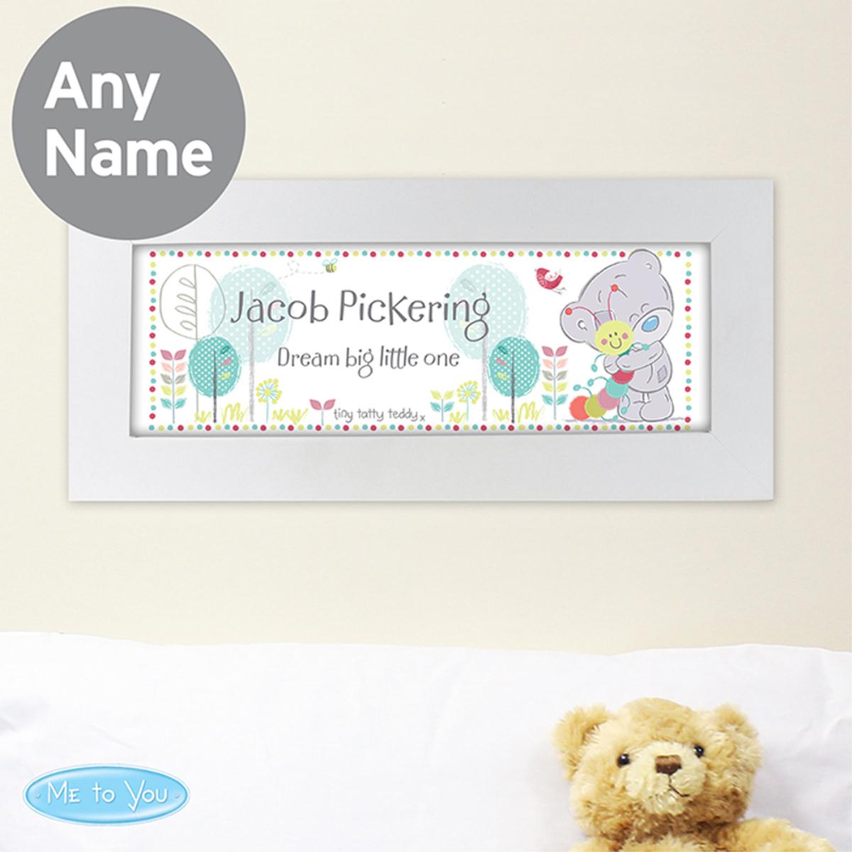 Personalised Tiny Tatty Teddy Cuddle Bug Name Frame Extra Image 2